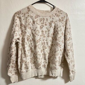 Old Navy Beige Floral Women's Sweater